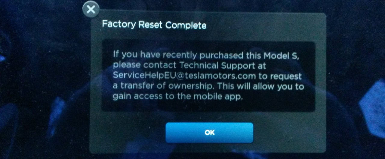 Factory reset complete