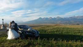 Tesla Model S - auto na svadbu